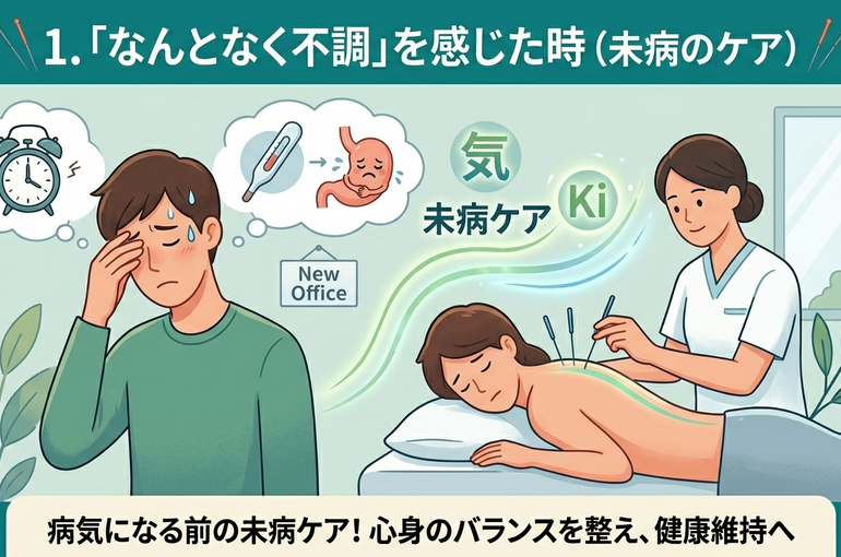    鍼灸治療は「いつ」受けるのがベスト？効果的なタイミングを解説【浅草橋のプライベート鍼灸院　SHIN-RYU】   